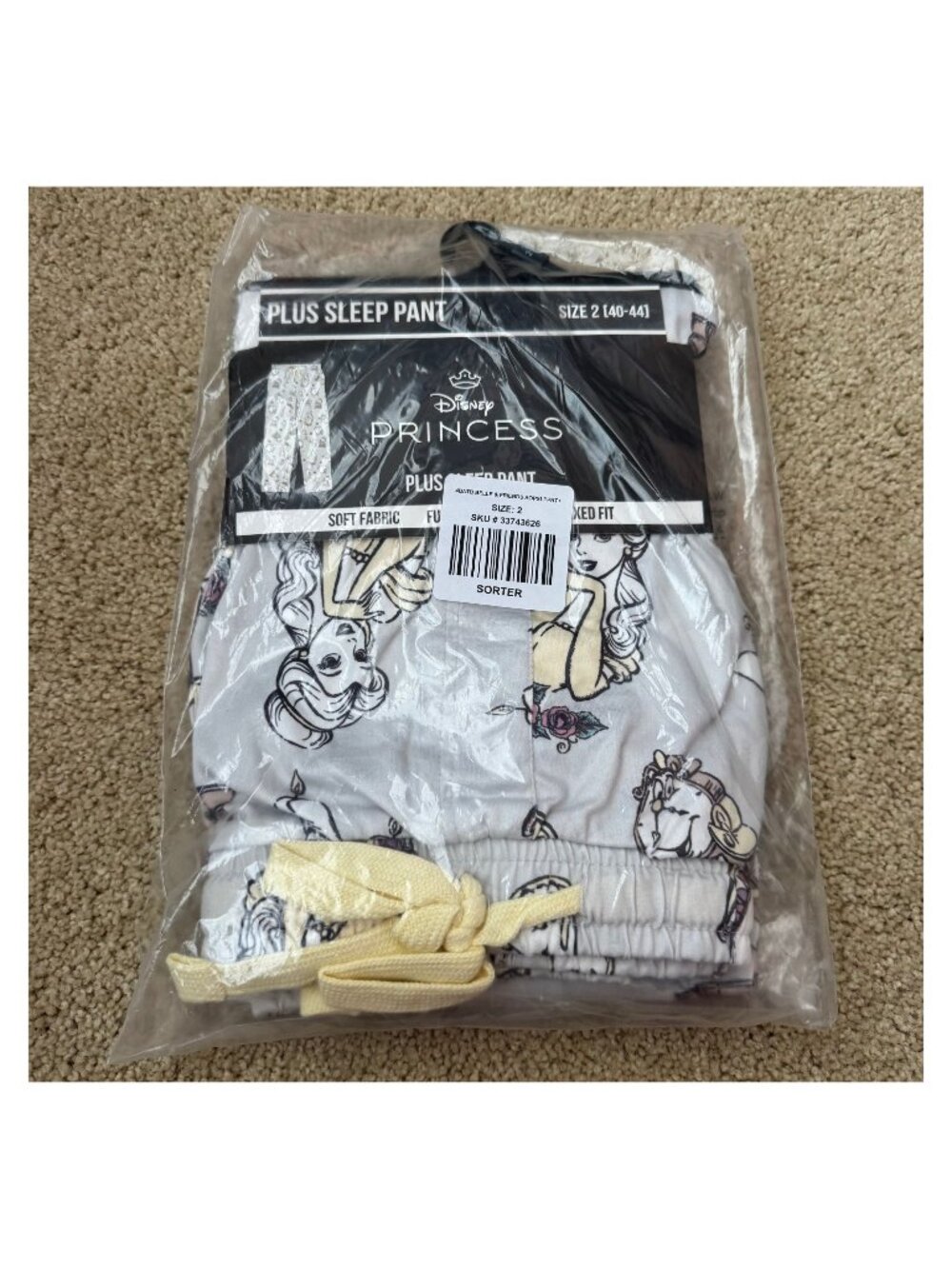 Beauty and the Beast Plus Size Sleep Pants